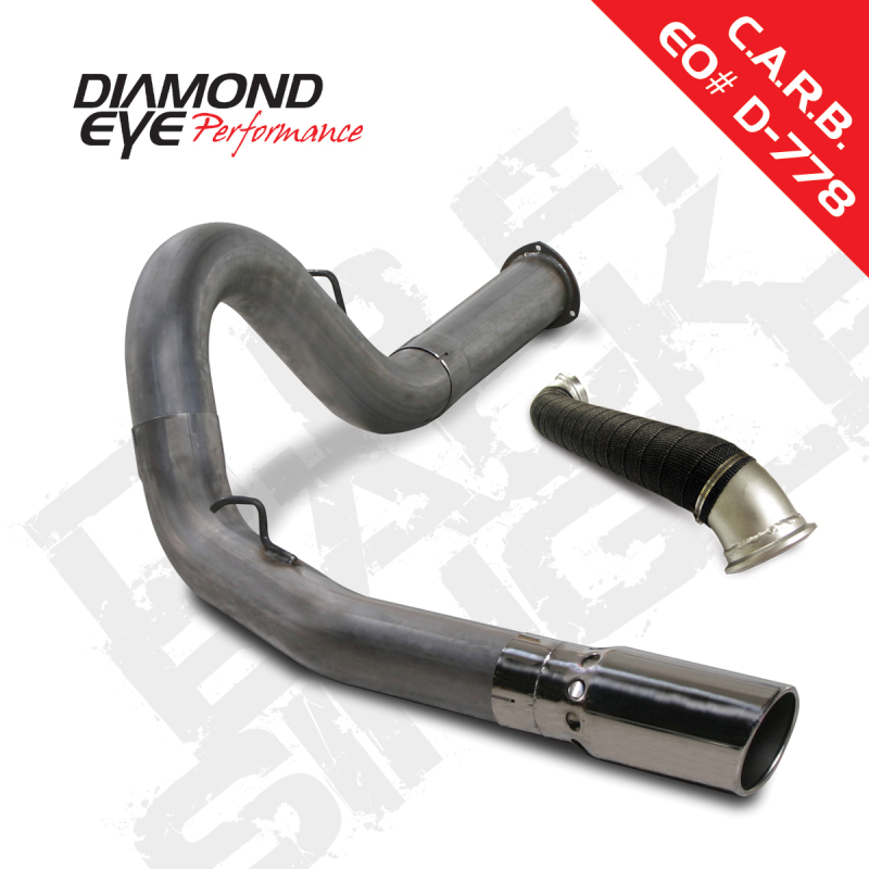 Chevrolet 3500 Performance Exhaust - Diamond Eye Performance - DPF Back, Turbo Direct Pipe, Stainless Steel, 5in - `07-`10